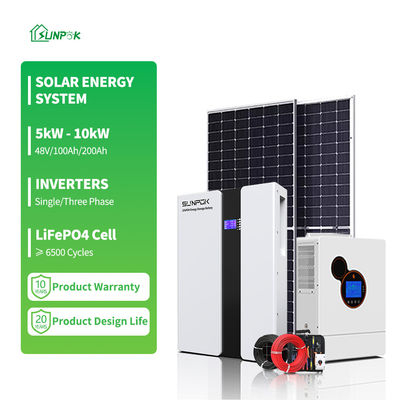 10kw Full Set Hybrid Offgrid System 15kw 5kw Rooftop Solar Power System