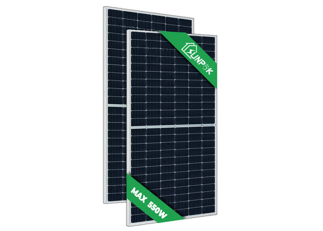 Μαύρα 450W 550W 600W μονο PV ηλιακά κύτταρα 12BB πυριτίου ενότητας κυττάρων PV επιτροπών μισά
