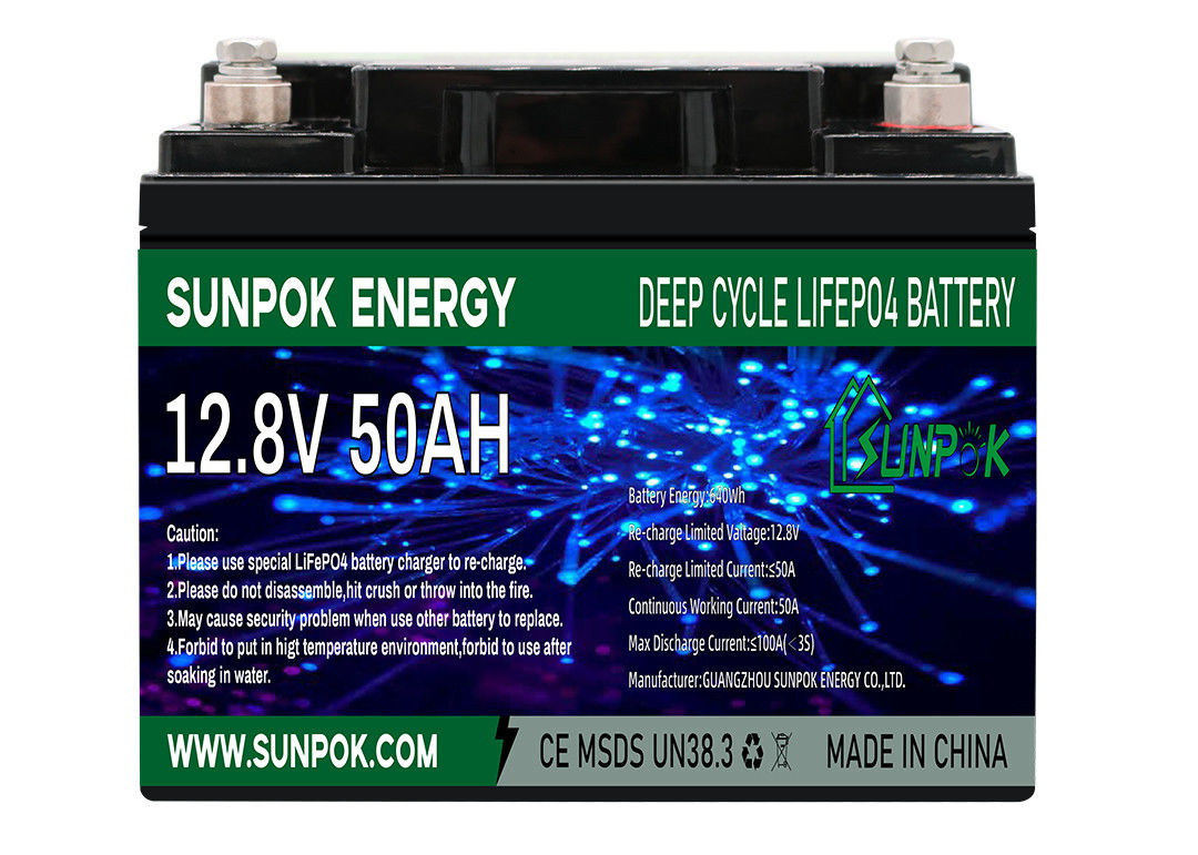 ιονική βαθιά μπαταρία κύκλων λίθιου 12V 50Ah για την ενεργειακή αποθήκευση ηλιακής ενέργειας