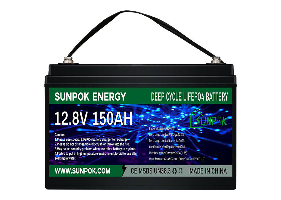 Ελαφριά μπαταρία λίθιου κύκλων LiFePo4 12V 100Ah βαθιά για το rv με την ενότητα Bluetooth