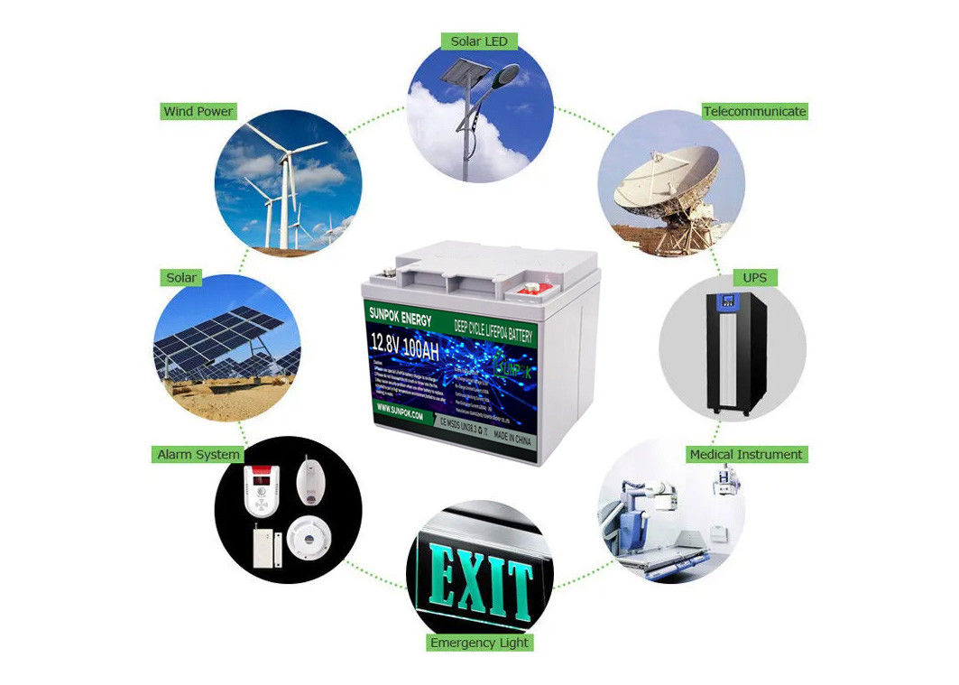 AGM βαθιά κύκλων μπαταρία κύκλων μπαταριών 12v 24v 50ah 100ah 150ah 200ah LiFePO4 βαθιά