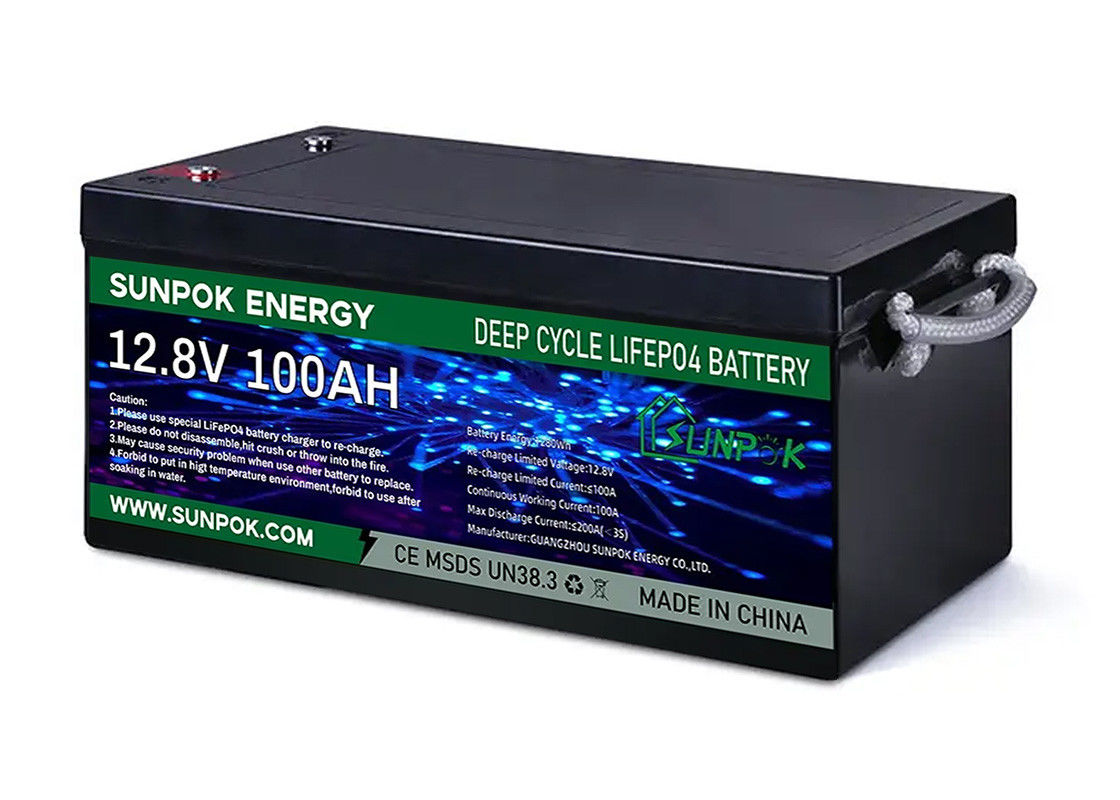 Βαθιά ασφαλής 24v 48v 100ah κύκλων μακρύτερη ιονική μπαταρία λίθιου κάρρων Lifepo4 γκολφ διάρκειας ζωής