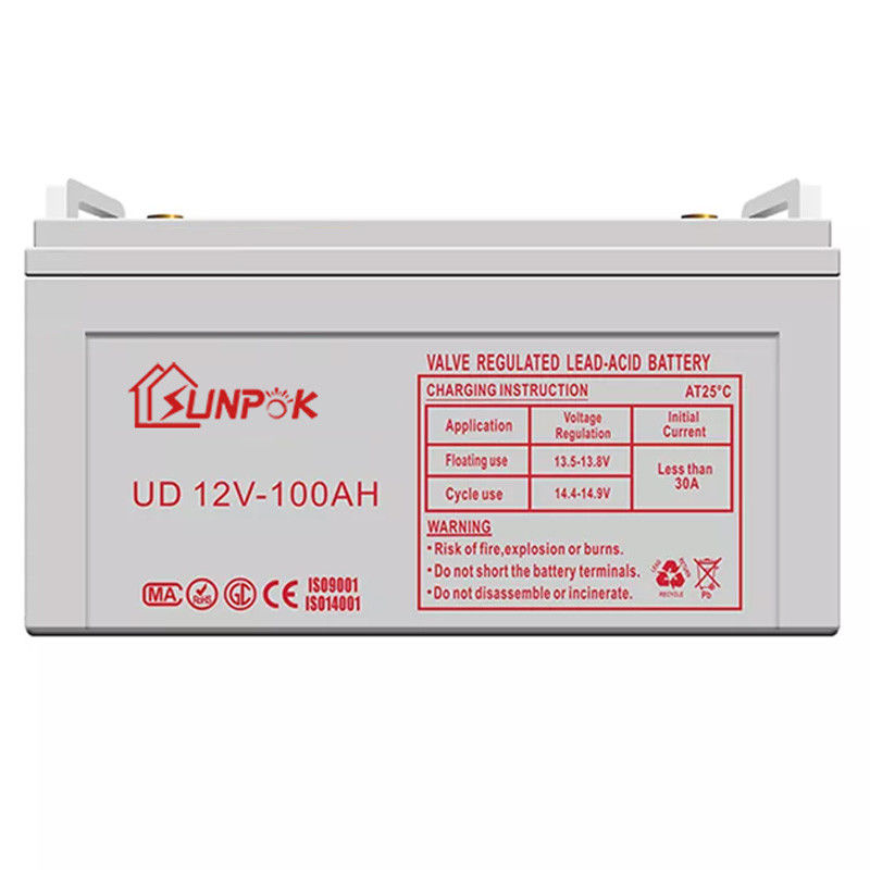 Το Sunpok 12v πήζει τη βαθιά κύκλων μπαταρία κύκλων μπαταριών 50ah 100ah 120ah 150ah 200ah 300ah ηλιακή βαθιά