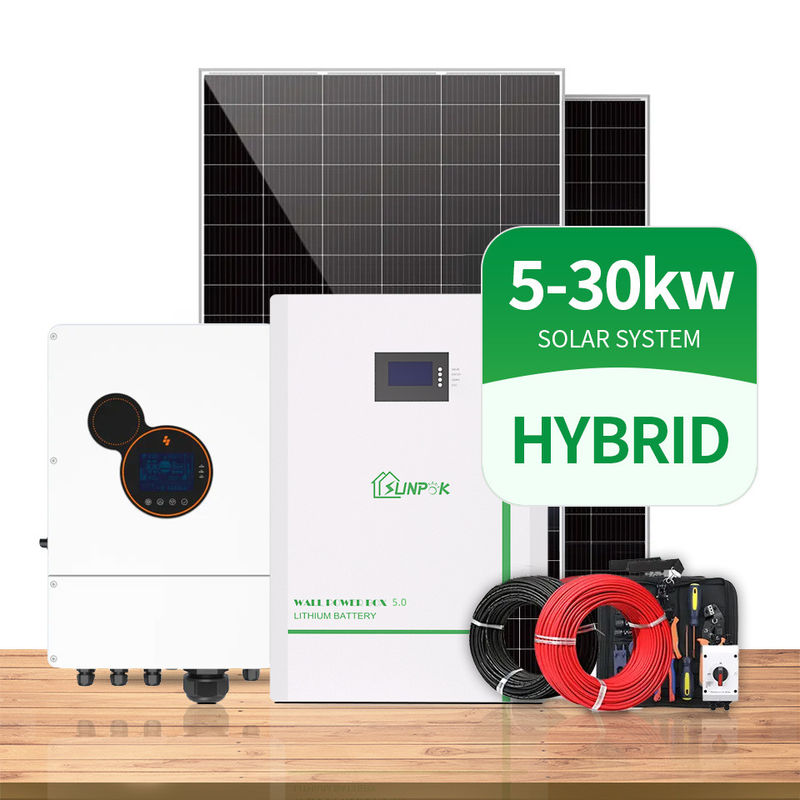 600W υβριδική εξάρτηση 3 ηλιακών συστημάτων ηλιακή γεννήτρια φάσης με ολοκληρωμένο το επιτροπή σύνολο
