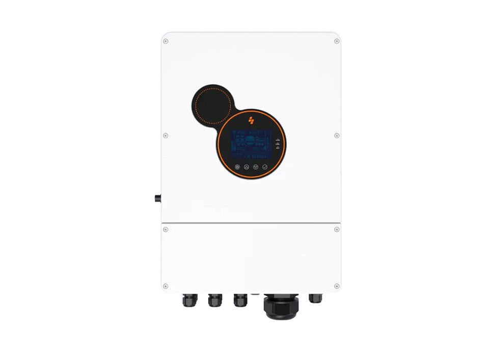 Εισαγωγή 220v 48v 5kw Sunpok 5kva Mppt 450vdc PV επάνω από τον υβριδικό ηλιακό αναστροφέα δεσμών πλέγματος