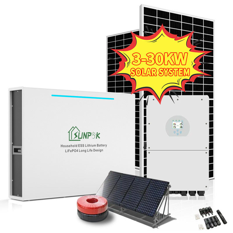 Από το υβριδικό ηλιακό σύστημα 5Kw 8Kw 10Kw 12Kw αιολικής ενέργειας πλέγματος από το εγχώριο ηλεκτρικό σύστημα πλέγματος