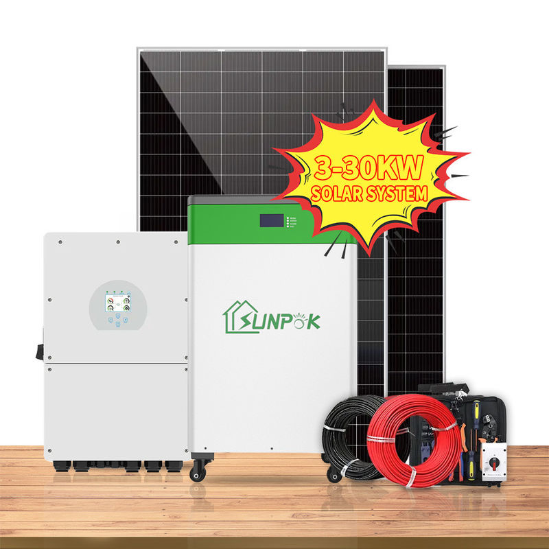 3KW πλήρης καθορισμένος τύπος μπαταριών λίθιου συστημάτων εγχώριας ηλιακής ενέργειας