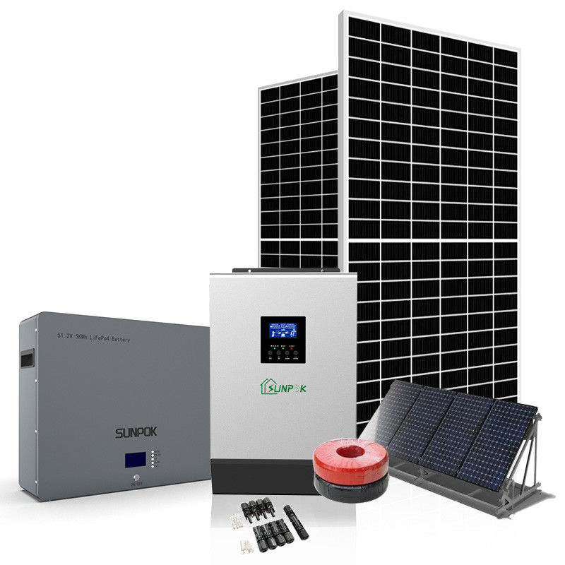 Σύστημα αποθήκευσης μπαταρίας MSDS Solar Power 3kw 5kw 6kw 8kw 10kw 24v Off Grid Solar System