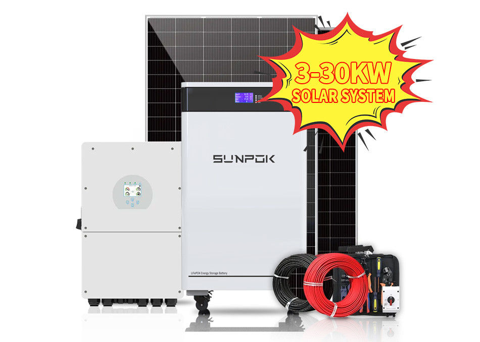 ΗΠΑ Ηλιακή ενέργεια 50 kW Υβριδικά ηλιακά συστήματα 10kw 15kw Για το σπίτι 20kw 30kw Βιομηχανικό ηλιακό σύστημα