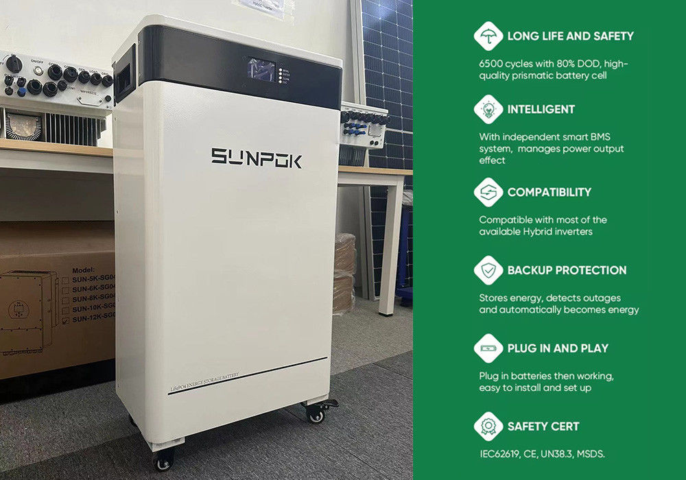 3kw 5kw 8kw 10kw Υβριδικό ηλιακό σύστημα 5κιλοβάτ Υβριδικό ηλιακό σύστημα με μπαταρίες