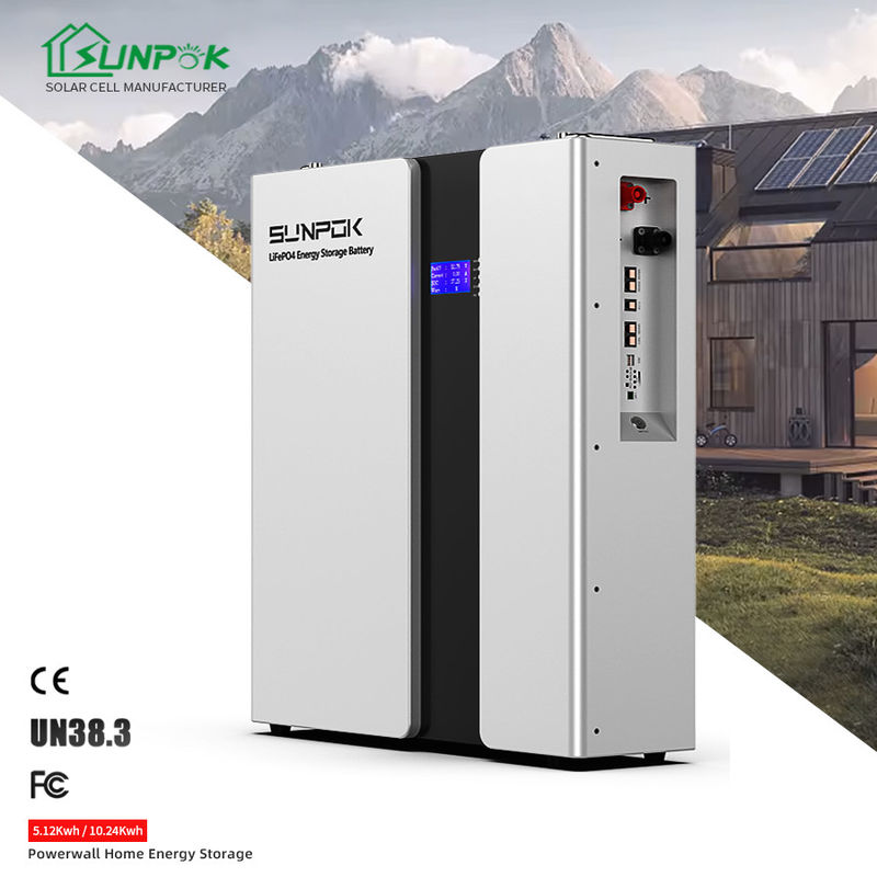 Ηλιακός τοίχος 48v 50ah 100ah 150ah 200ah Ενέργεια Αποθήκευση Powerwall 5kw 10kw Lifepo4 μπαταρία ιόντων λιθίου