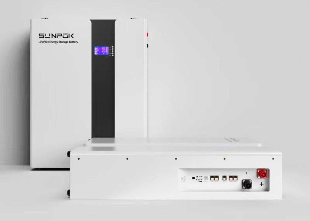 Εύκολη εγκατάσταση Lifepo4 μπαταρία τοίχος 48v 200ah με κουτάκι Rs485 Port 9.6kwh 10.2kwh 15kwh