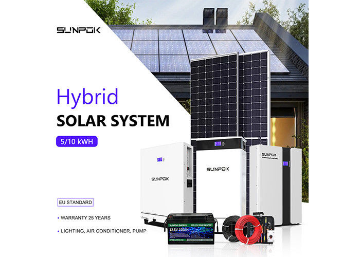 Συστήματα Ηλιακής Ενέργειας 3kw 5kw 10kw Οικιακό Κιτ Ηλιακών Πανελών Για Προετοιμασμένα Σπίτια