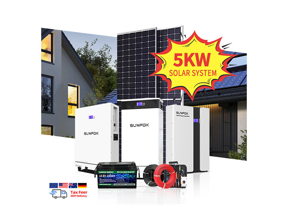 Υβριδικό Ηλιακό Σύστημα Πλήρης Συσκευή 5Kw 10Kv 20Kw 30Kw BESS Λιθιογεννήτρια Αποθήκευσης Συμπληρωματικό Κιτ για το Σπίτι