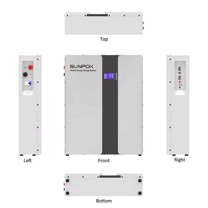 Έξυπνα Bms και Bluetooth 6500+ Βαθύ κύκλο 51.2v 200ah μπαταρία αποθήκευσης ενέργειας