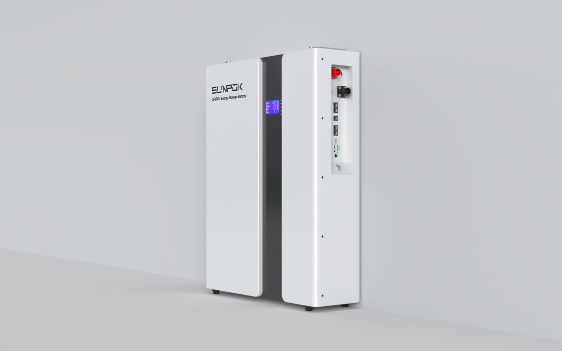 Αποθήκη Sunpok ΗΠΑ μπαταρία ιόντων λιθίου 48V 10KWH 51.2V 200Ah Ηλιακό σύστημα τοίχος