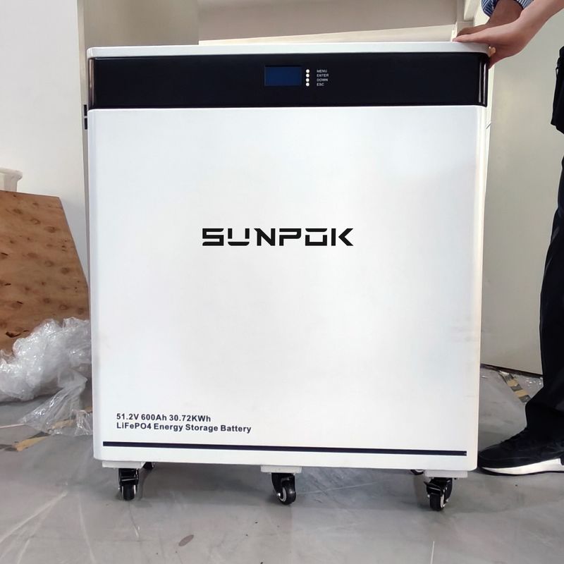 48v 51.2v 600ah Τύπος δαπέδου Lifepo4 μπαταρία 200A Smart BMS 30kwh μπαταρία λιθίου για αποθήκευση ενέργειας στο σπίτι