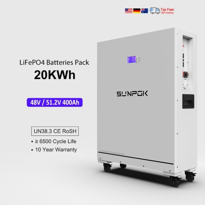48V 51.2V Lifepo4 400Ah 20Kwh Ess Lithium Ion Battery Pack Ηλεκτρικό τοίχωμα Συστήματα αποθήκευσης ενέργειας στο σπίτι
