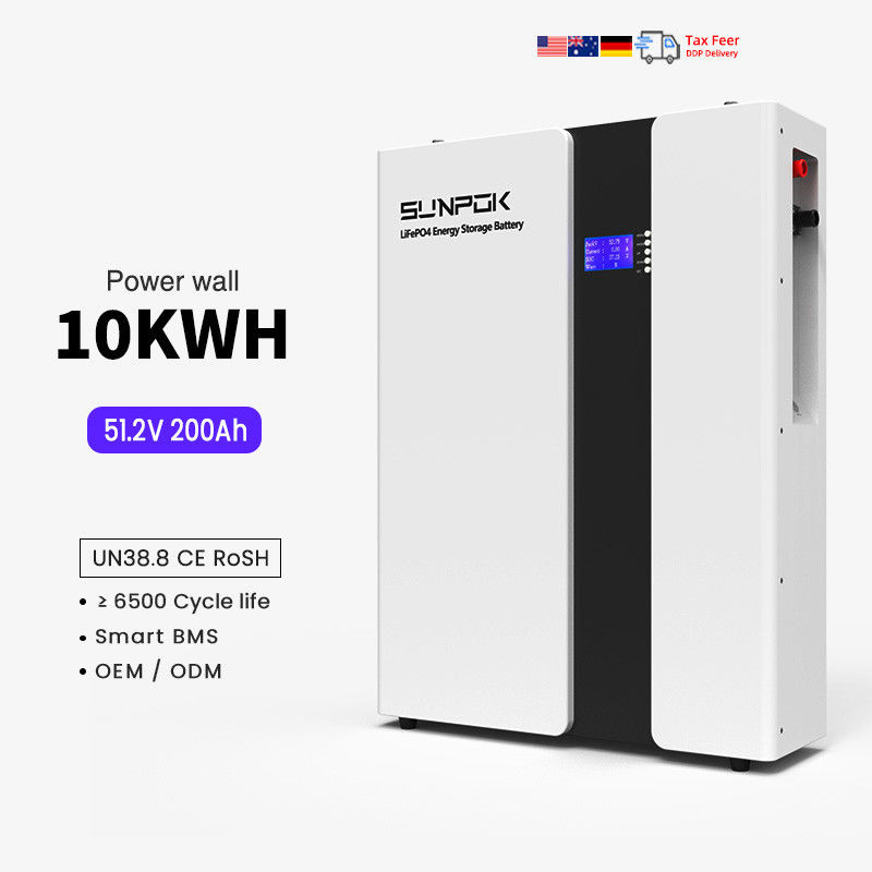 Η μπαταρία Lifepo4 48V 51.2V 10KWH Η μπαταρία λιθίου 48V 200ah Η μπαταρία ιόντων λιθίου Solaire για ηλιακό σύστημα