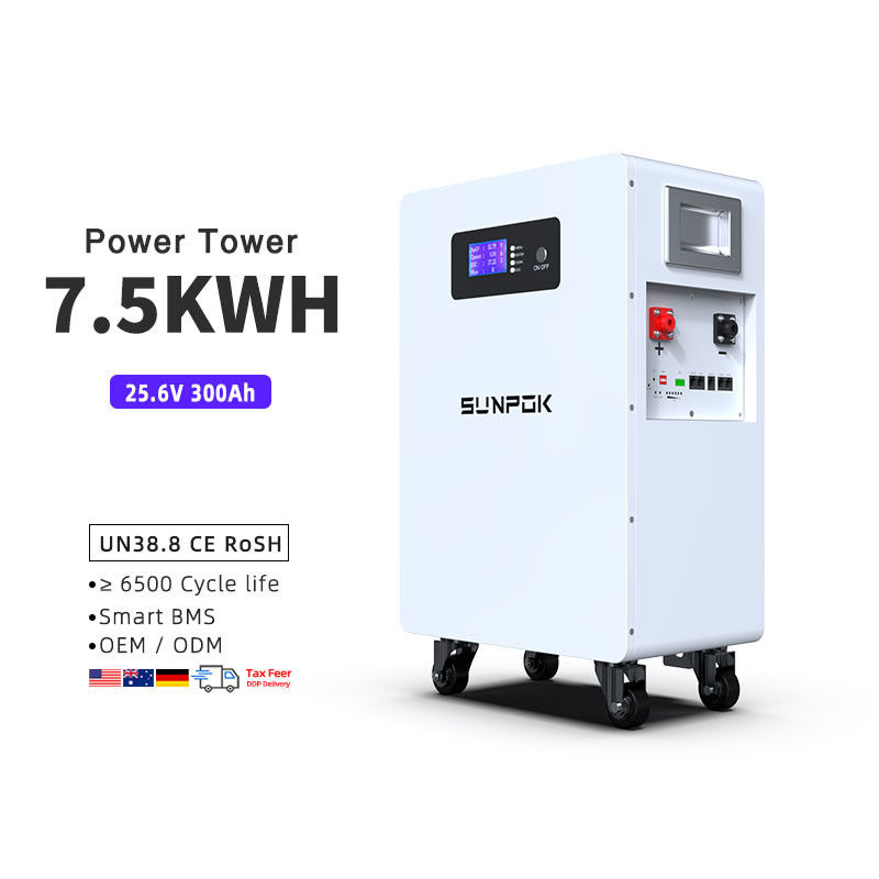 2025 Νέο σχέδιο 7.5Kwh μπαταρία 24V 300 μπαταρία ιόντων λιθίου 300Ah μπαταρία λιθίου 300Ah Συστήματα αποθήκευσης ηλιακής ενέργειας