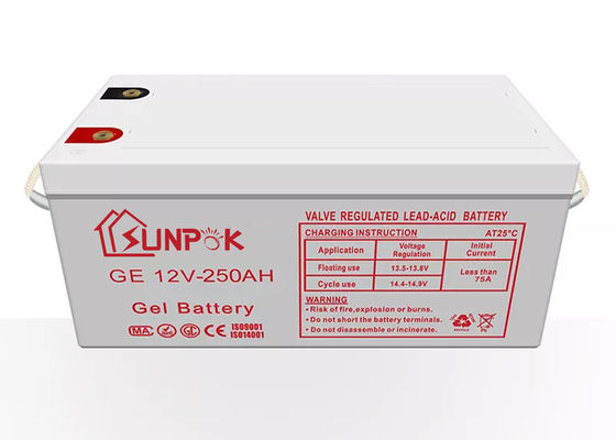 Agm 12V Gel Battery Sealed Lead Acid 200ah 250ah Storage Solar Battery