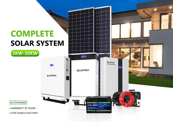 Hybrid Solar Energie Inverters Lithium Batteries For Systems 5kw 15kw 30kw Off Grid Home System