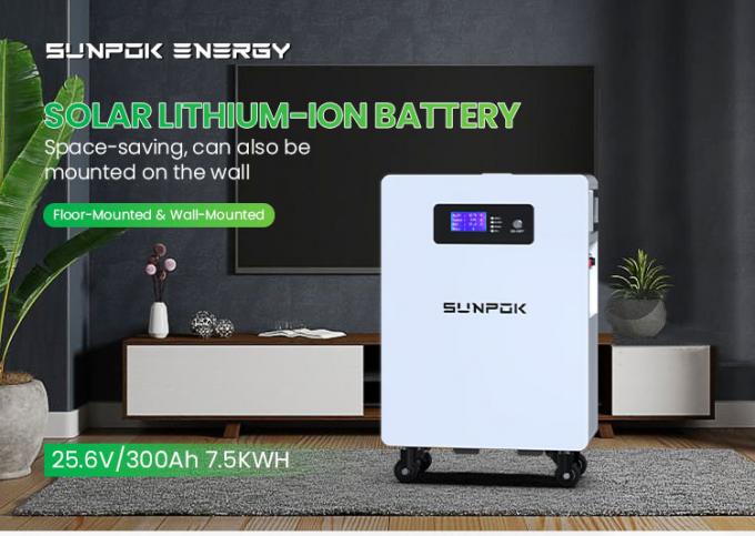 2025 Νέο σχέδιο 7.5Kwh μπαταρία 24V 300 μπαταρία ιόντων λιθίου 300Ah μπαταρία λιθίου 300Ah Συστήματα αποθήκευσης ηλιακής ενέργειας 0